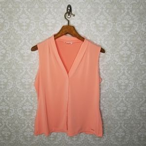 Calvin Klein Melon Colored Sleeveless Top